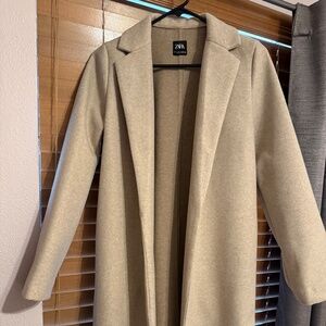 Tan coat -zara